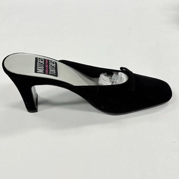 Mootsies Tootsies Collection Karina Black Heel Women 8.5 M Open Back Closed Toe - Picture 5 of 9